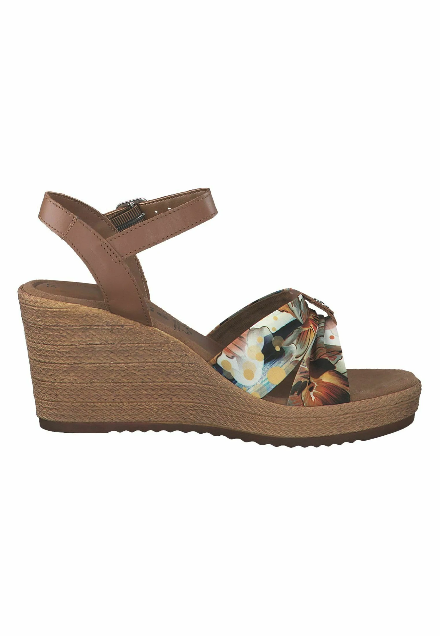 Tamaris Sandalen Met Sleehak - Cuoio Flower 5 Tamaris Sandalen Met Sleehak - Cuoio Flower - Afbeelding 5