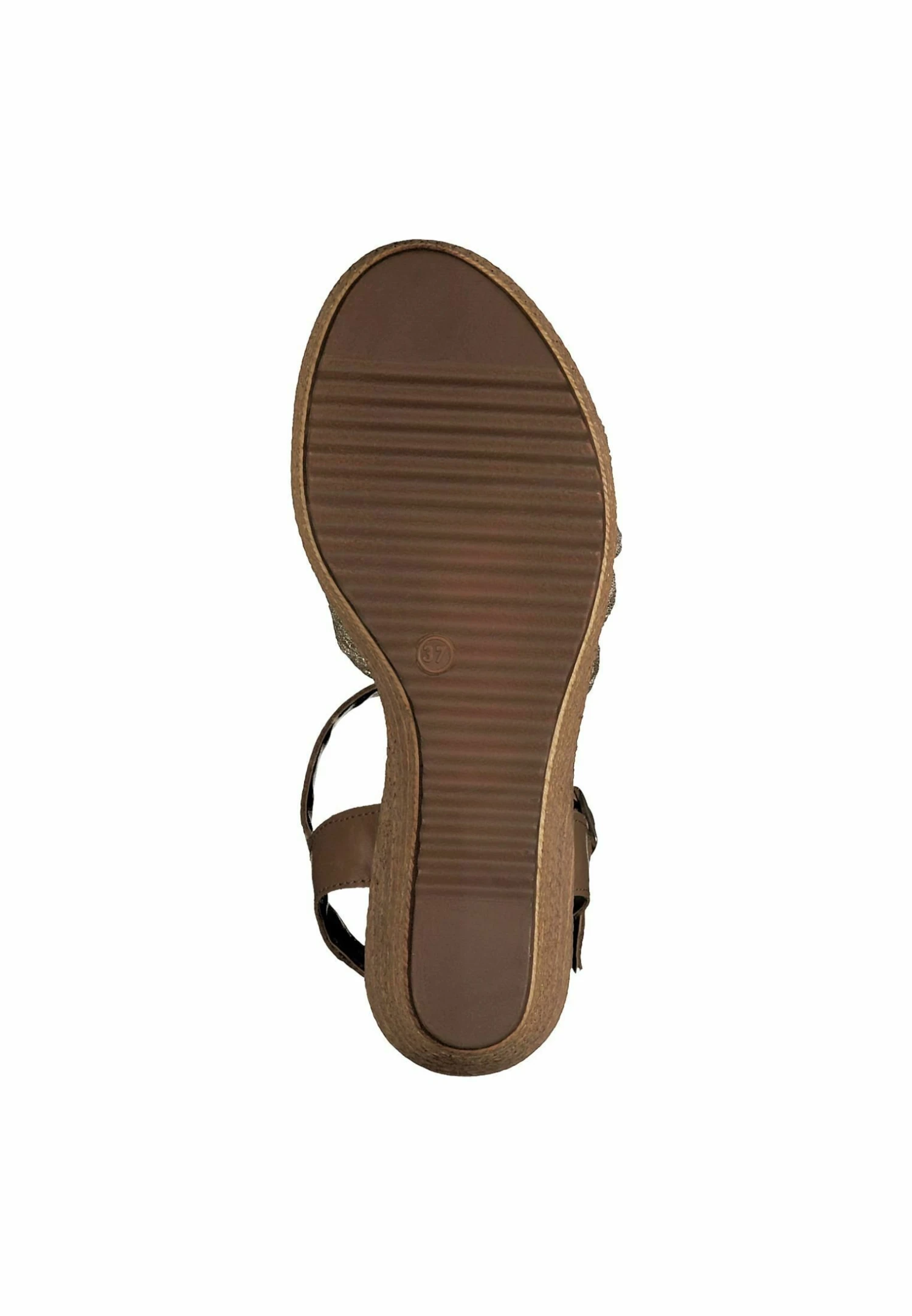 Tamaris Sandalen Met Sleehak - Cuoio Gold 4 Tamaris Sandalen Met Sleehak - Cuoio Gold - Afbeelding 4