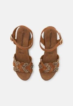 Tamaris Sandalen Met Plateauzool - Beige -Tamaris Winkel 13fe7c61d3a74146aabd835c27c386a1