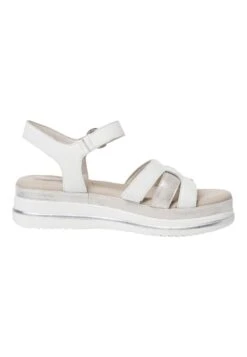 Tamaris Comfort - Sandalen Met Plateauzool - White Silver -Tamaris Winkel 140b91d5eebe487f8e906470acef10cd