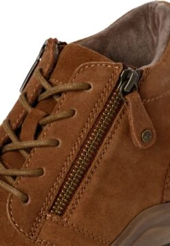 Tamaris Comfort- Enkellaarsjes Met Plateauzool - Cognac -Tamaris Winkel 16dfbad864e841fe888a271fa0282e5b