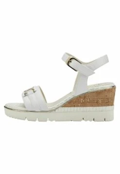 Tamaris Sandalen Met Plateauzool - White