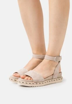 Tamaris Sandalen Met Plateauzool - Taupe