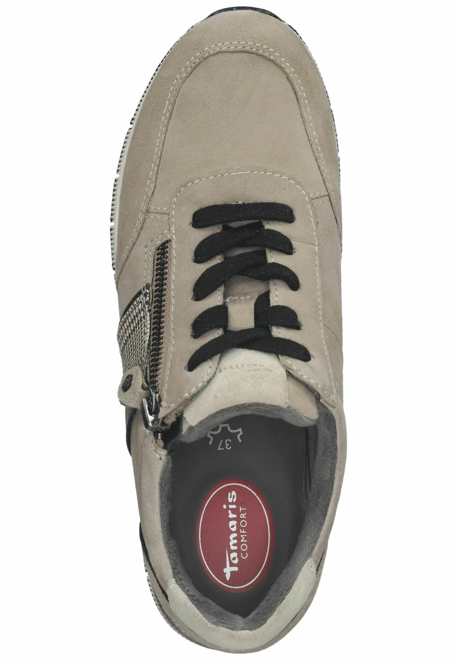 Tamaris Comfort - Sneakers Laag - Taupe Suede 3 Tamaris Comfort - Sneakers Laag - Taupe Suede - Afbeelding 3