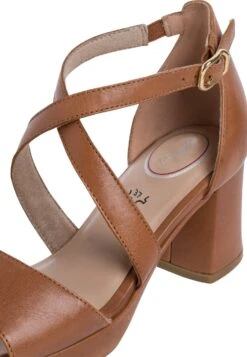 Tamaris Comfort- Sandalen Met Hoge Hak - Cognac -Tamaris Winkel 36e011355c7c46b4937669b09666b9ee