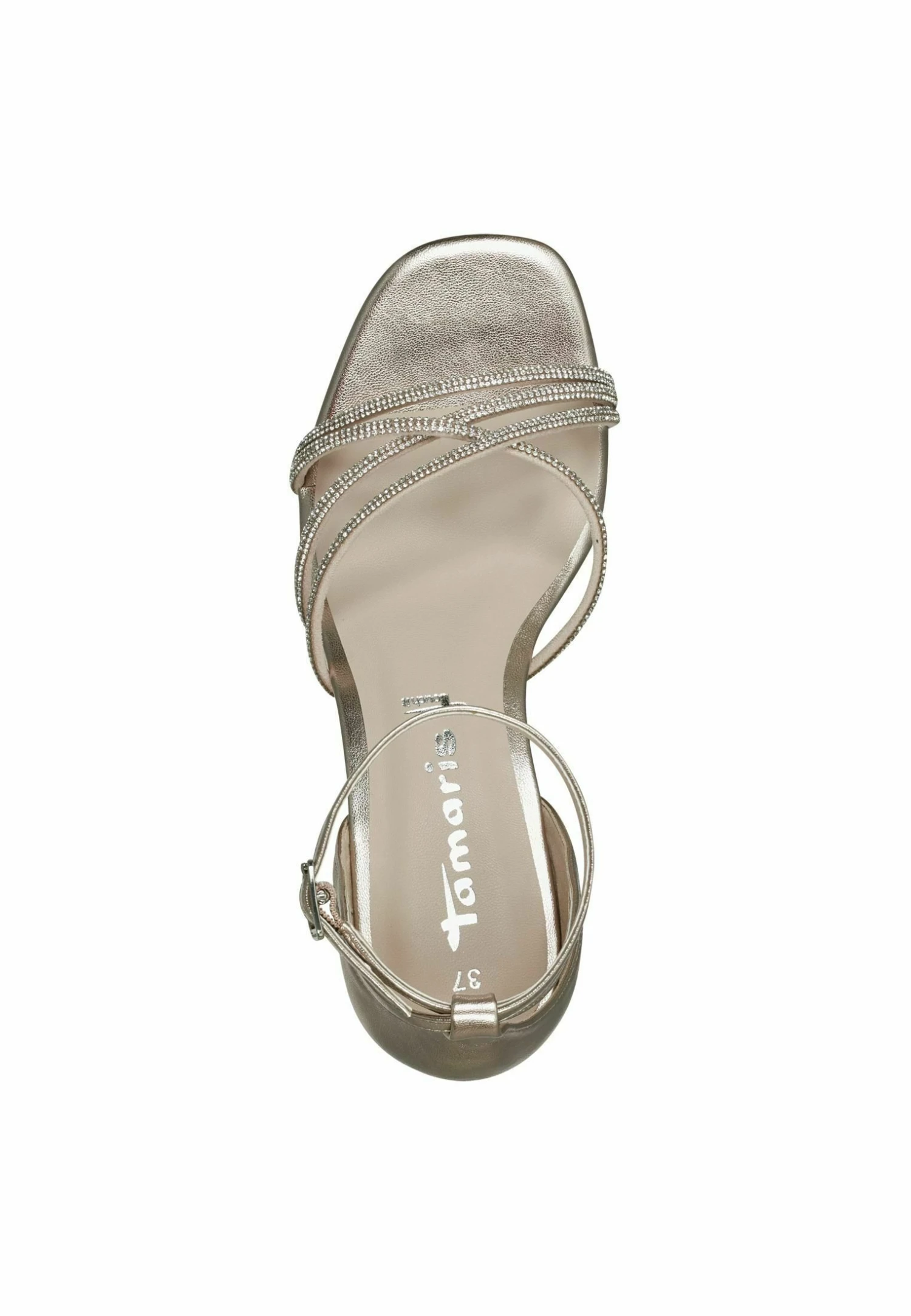 Tamaris Sandalen Met Hoge Hak - Light Gold 4 Tamaris Sandalen Met Hoge Hak - Light Gold - Afbeelding 4