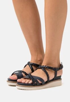 Tamaris Sandalen Met Plateauzool - Navy