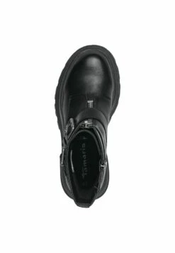 Tamaris Enkellaarsjes Met Plateauzool - Black Matt -Tamaris Winkel 3e55987fec7e428686bed9ebecfa7eb2