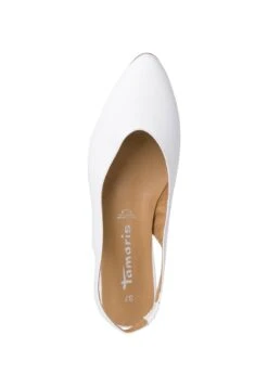 Tamaris Slingback Ballerina´S - White Leather -Tamaris Winkel 469a1a9d3b9f49e8acf9c06cfbdfe1c9