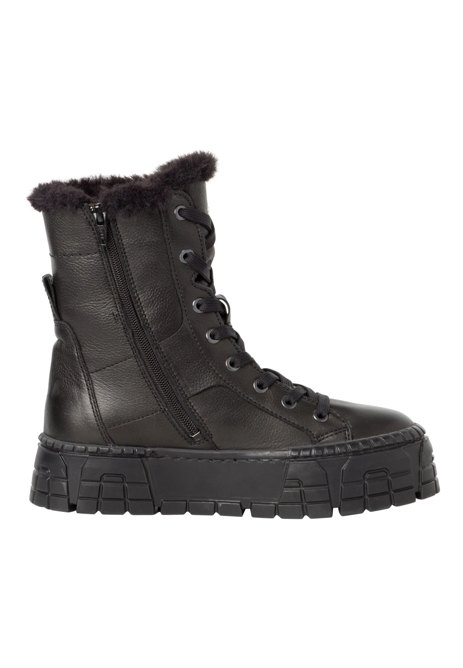 Tamaris Snowboots- Black Leather 7 Tamaris Snowboots- Black Leather - Afbeelding 7