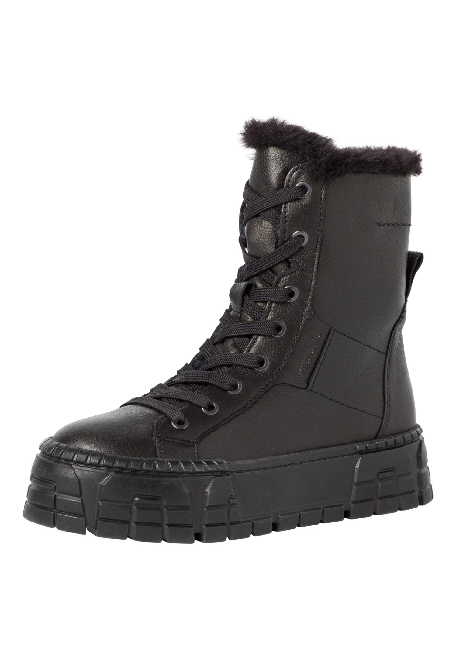 Tamaris Snowboots- Black Leather 3 Tamaris Snowboots- Black Leather - Afbeelding 3