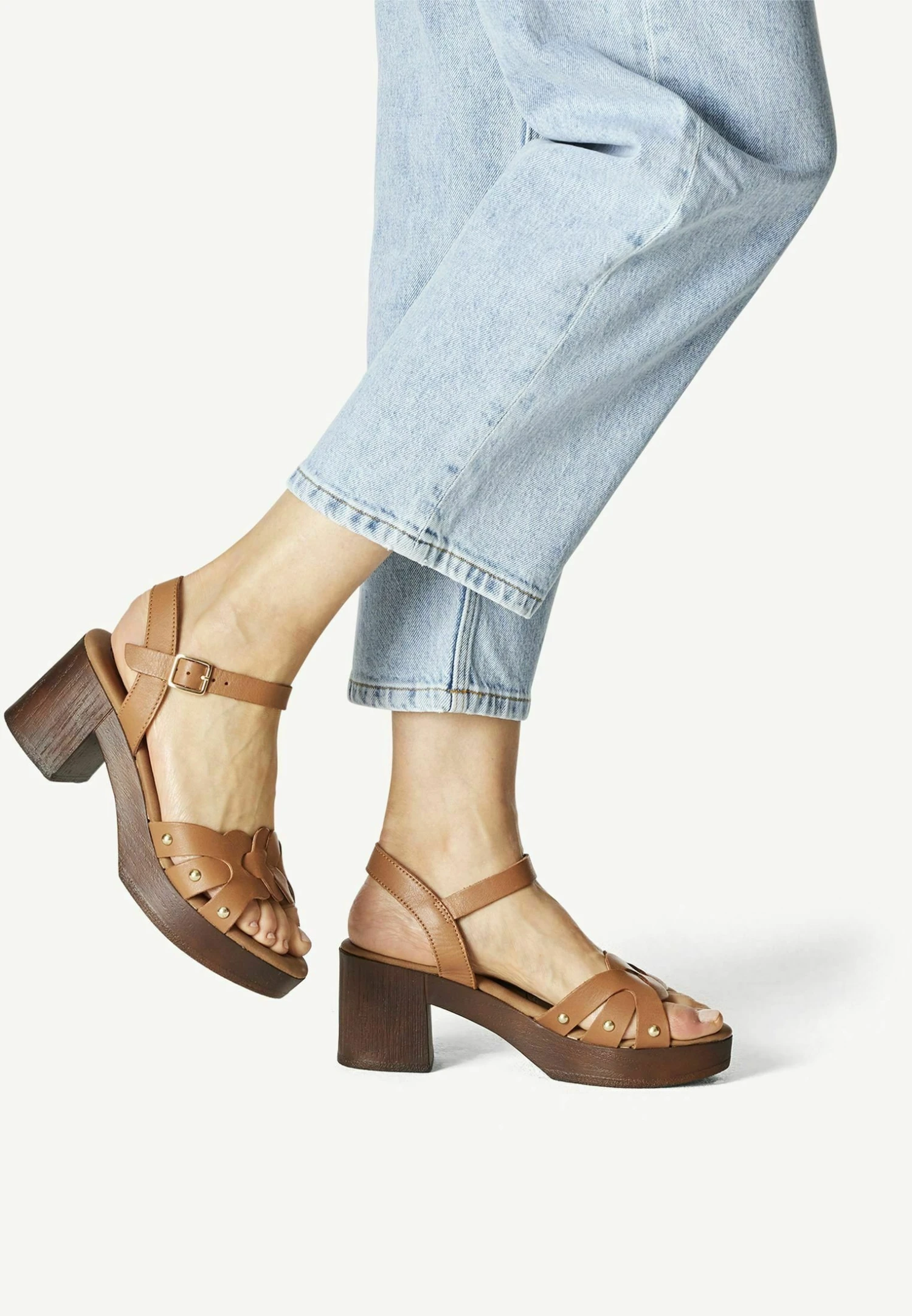 Tamaris Sandalen Met Plateauzool - Cuoio 1 Tamaris Sandalen Met Plateauzool - Cuoio