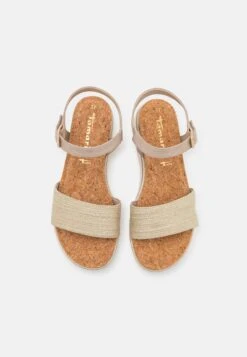 Tamaris Sandalen Met Plateauzool - Beige -Tamaris Winkel 7286cd5b49664e6c9b608366eeea0316