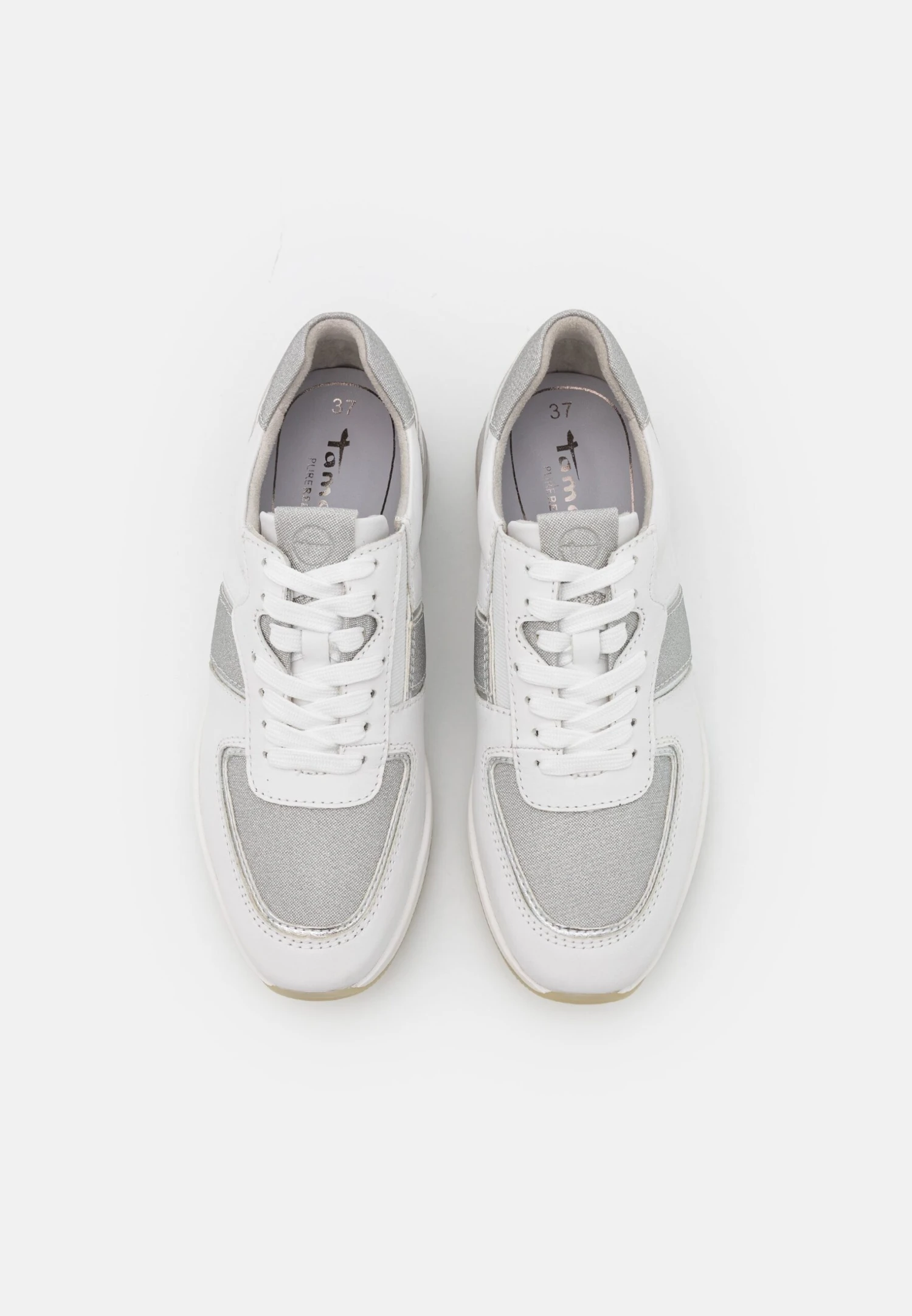 Tamaris Sneakers Laag - White/Silver 6 Tamaris Sneakers Laag - White/Silver - Afbeelding 6