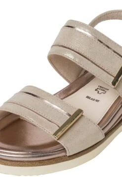 Tamaris Pure Relax - Sandalen Met Sleehak - Champagne Sued -Tamaris Winkel 8600c73b0bd842e8a005ee9a5d072647