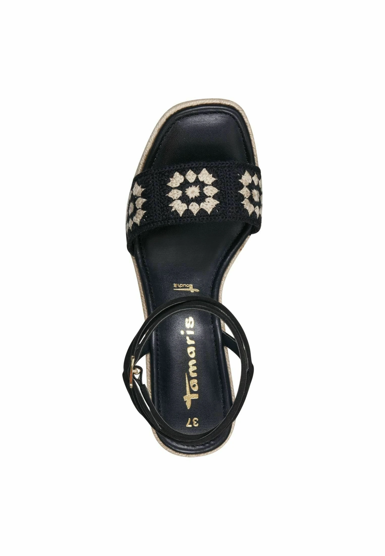 Tamaris Sandalen Met Plateauzool - Black Comb 3 Tamaris Sandalen Met Plateauzool - Black Comb - Afbeelding 3