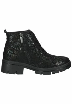 Tamaris Comfort - Korte Laarzen - Black Flower -Tamaris Winkel 9a9048f492ff4e698dd5e665162bd390