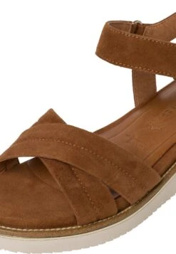 Tamaris Sandalen Met Sleehak - Cognac -Tamaris Winkel 9b7a55ed40ea43e4ad073aadeceb338f