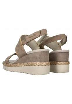 Tamaris 28005 - Sandalen Met Plateauzool - Taupe -Tamaris Winkel 9d9de45eb68e4ad8957c652fe581a424