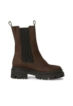 Tamaris Enkellaarsjes Met Plateauzool - Chocolate -Tamaris Winkel a25152681bd24bb7b33efa6752d064ff