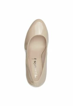 Tamaris Plateaupumps - Beige Patent -Tamaris Winkel a77625e79b994473824dbed5f1fb4dfe