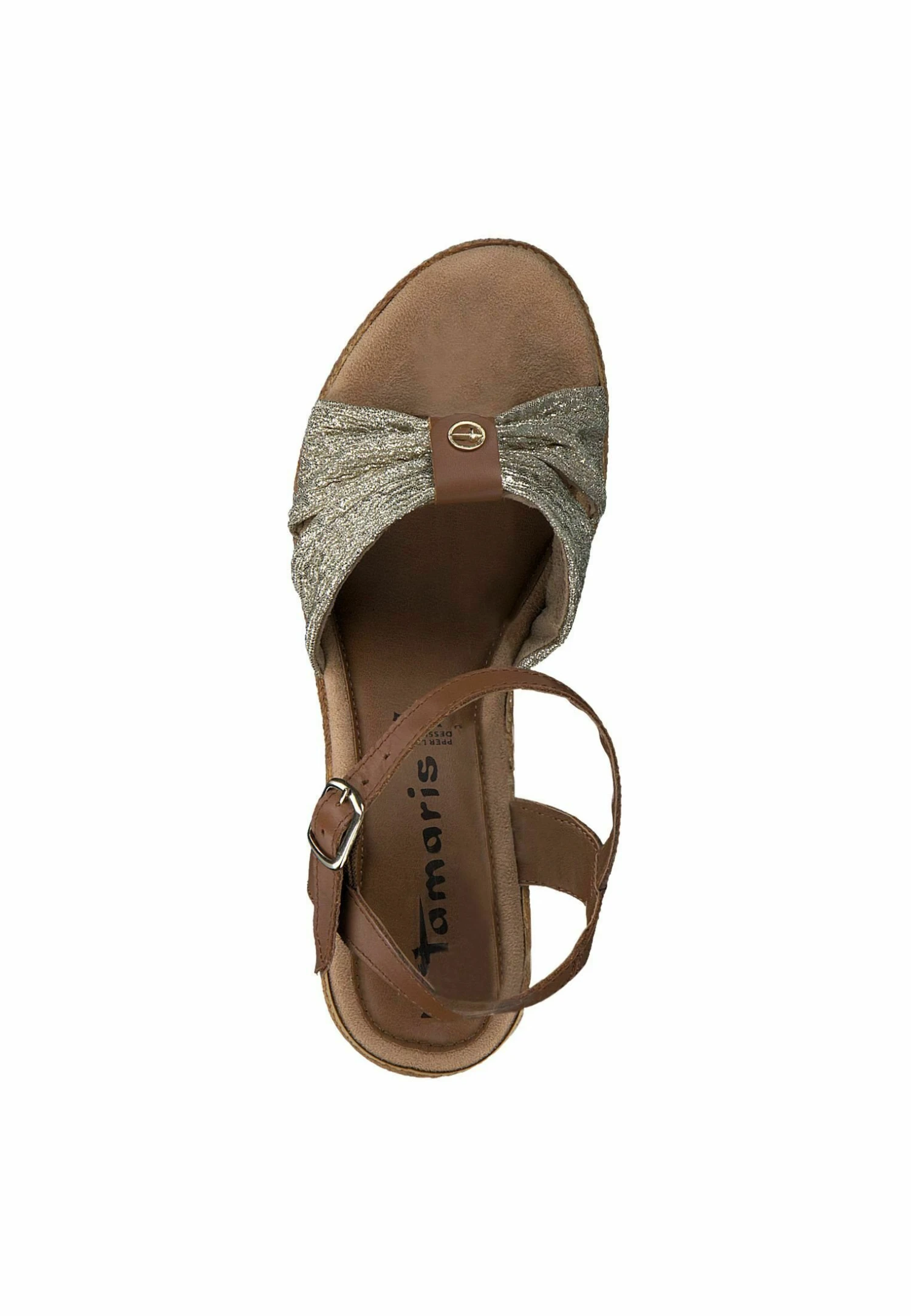 Tamaris Sandalen Met Sleehak - Cuoio Gold 3 Tamaris Sandalen Met Sleehak - Cuoio Gold - Afbeelding 3