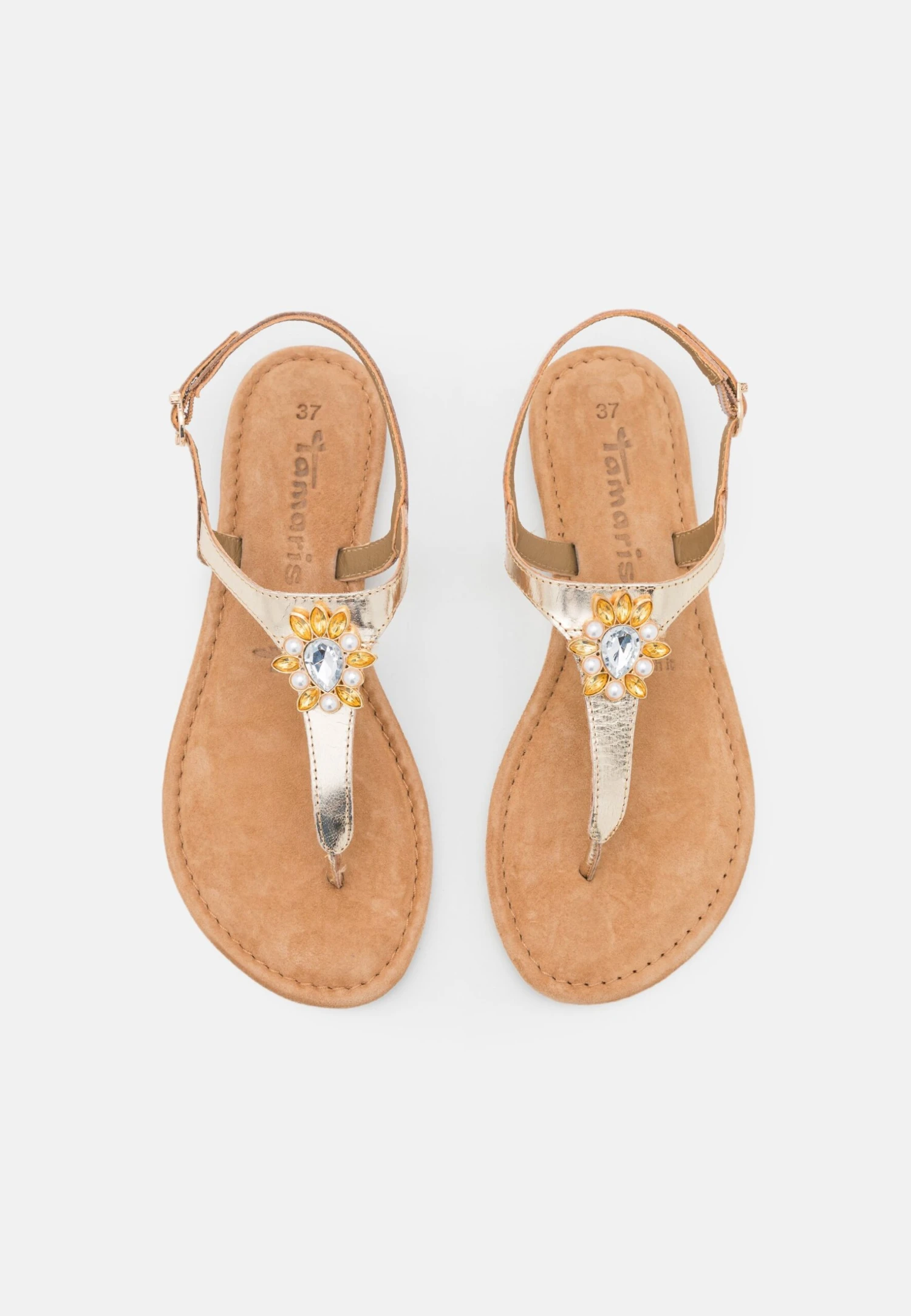Tamaris Teensandalen - Light Gold 6 Tamaris Teensandalen - Light Gold - Afbeelding 6