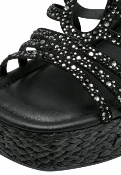 Tamaris Sandalen Met Sleehak - Black -Tamaris Winkel bf28a7a4727945bbb3477f24d68686fb