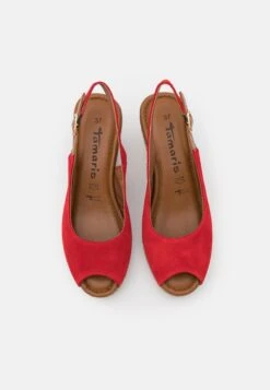 Tamaris Sleehakken - Red/Cuoio -Tamaris Winkel c4fbc748ebc44728acf365c0ffd022c1