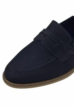 Tamaris Instappers - Navy Nubuc -Tamaris Winkel c89efc538968473895534cf35d639b4f