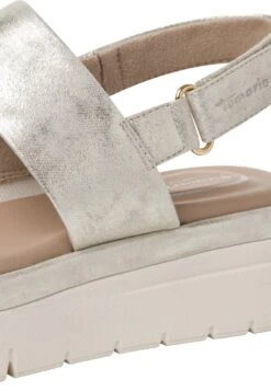 Tamaris Comfort - Sandalen Met Plateauzool - Cloudy Gold -Tamaris Winkel d32ed4925c0b4675ad901e6276685f75