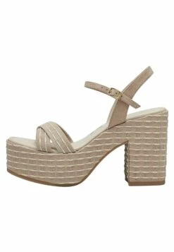 Tamaris Sandalen Met Hoge Hak - Beige Ivory