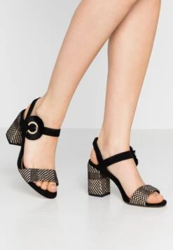 Tamaris Sandalen Met Hoge Hak - Black