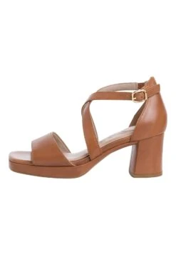 Tamaris Comfort- Sandalen Met Hoge Hak - Cognac