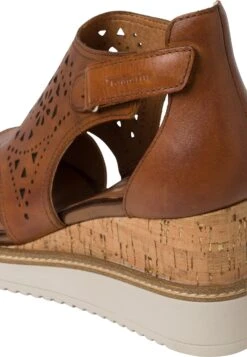 Tamaris Sandalen Met Sleehak - Cognac -Tamaris Winkel f522e2b9629346e8a8ef214496d44512