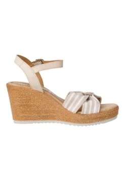 Tamaris Sandalen Met Sleehak - Beige Stripes 12 Tamaris Sandalen Met Sleehak - Beige Stripes -Tamaris Winkel f640af66fee145ef9146ba101b72c7c2